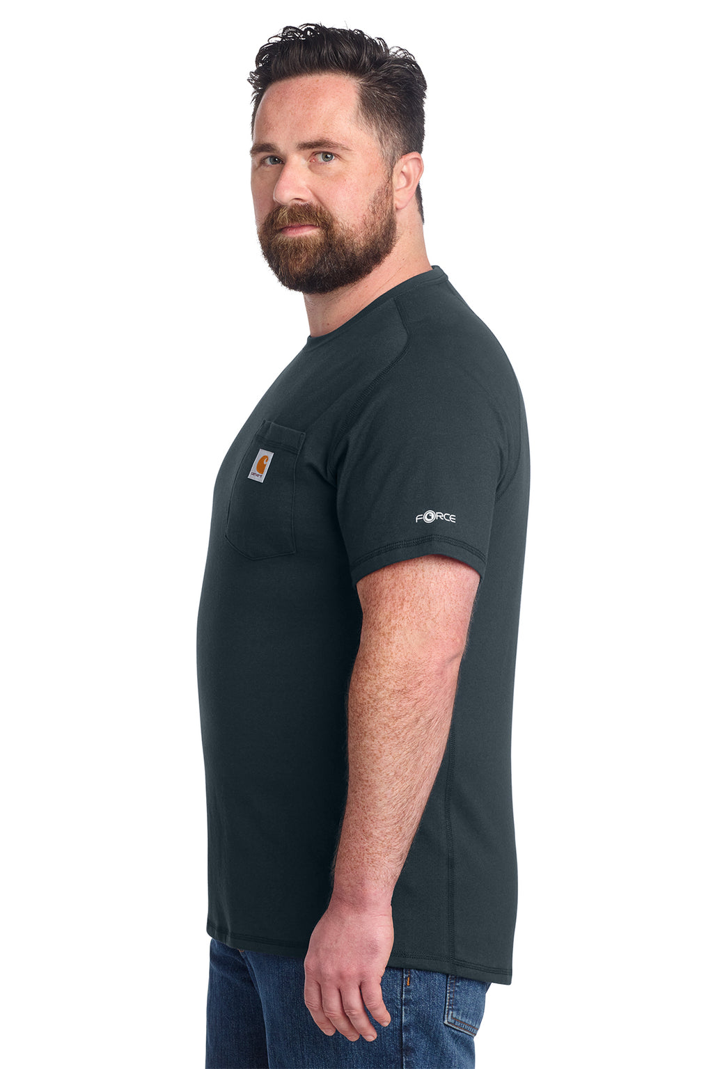 KOMATSU Carhartt Force® Short Sleeve Pocket T-Shirt - Navy