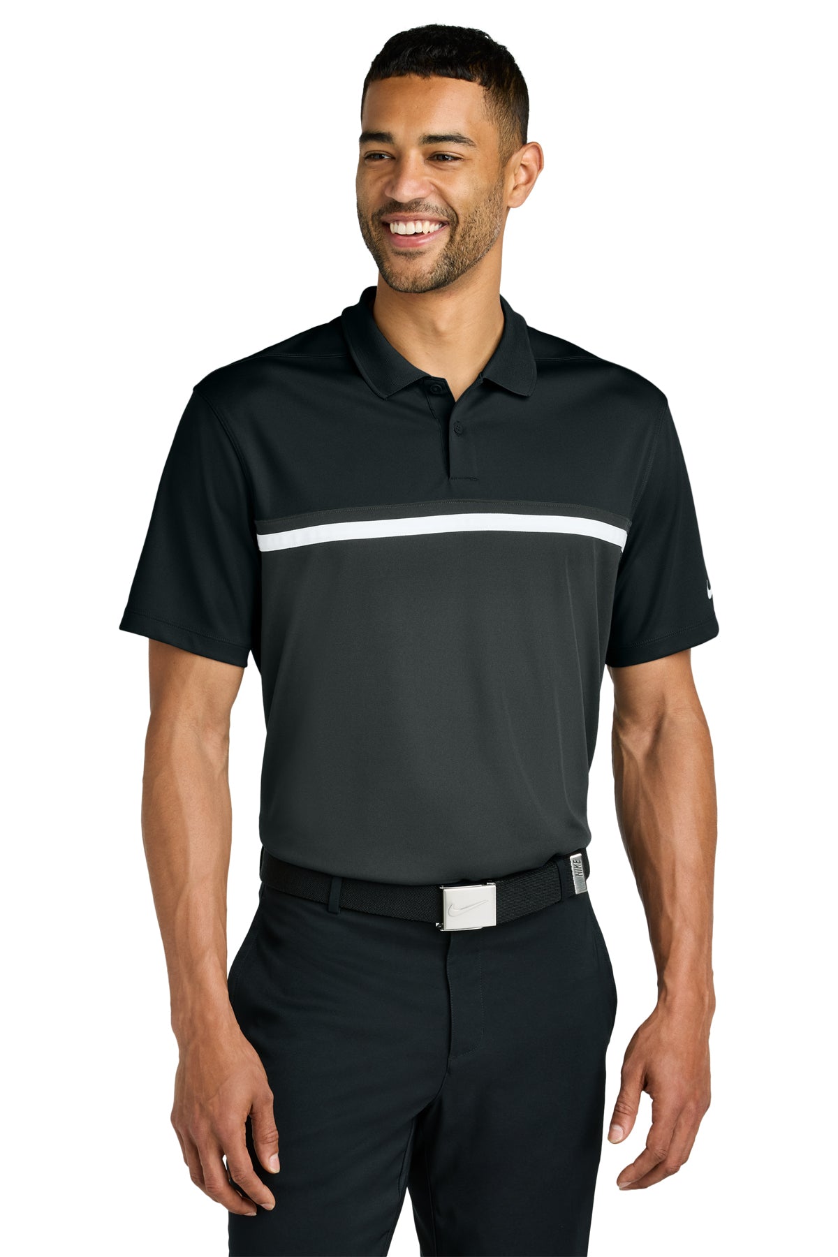 KOMATSU Nike Dri-FIT Victory Colorblock Polo - Black/Anthracite/White
