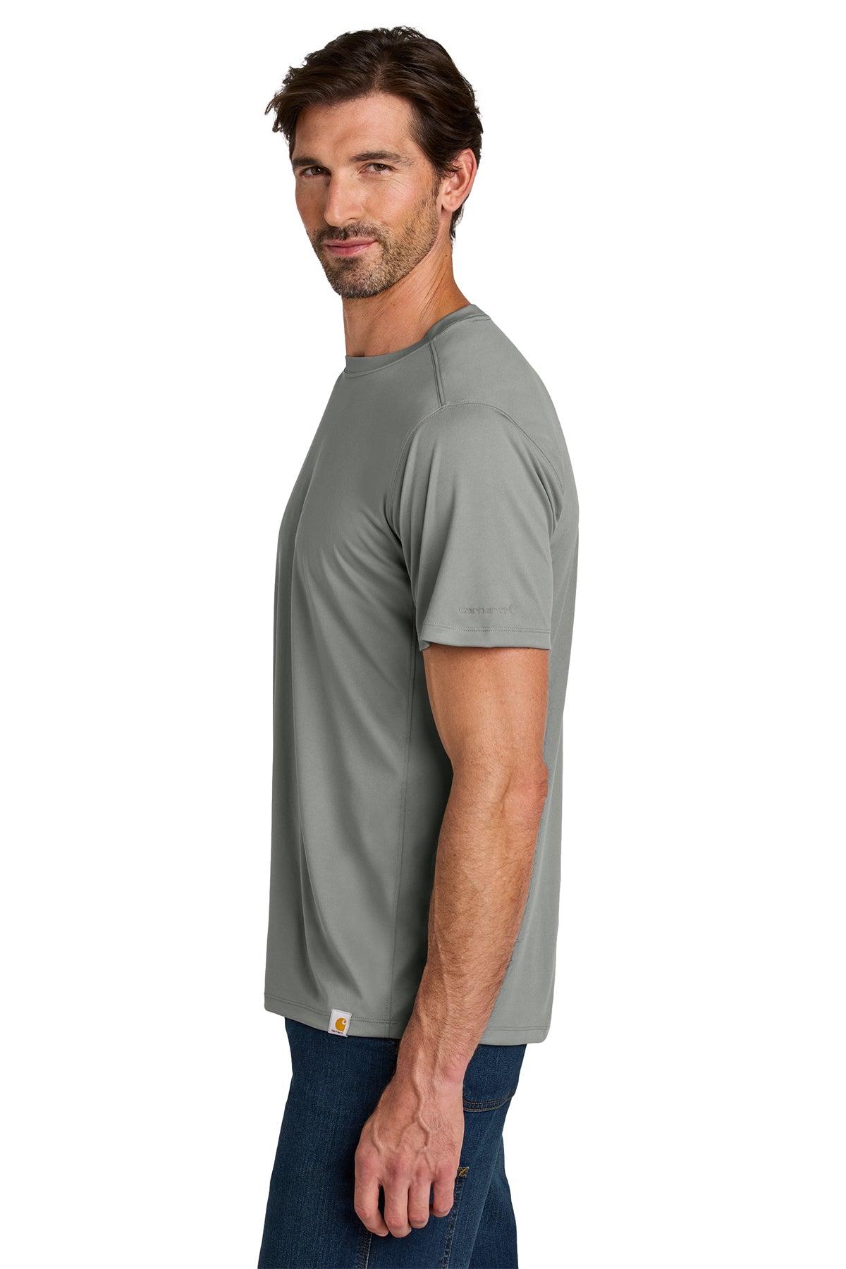 KOMATSU Carhartt Force® Sun Defender™ Short Sleeve T-Shirt - Asphalt Grey