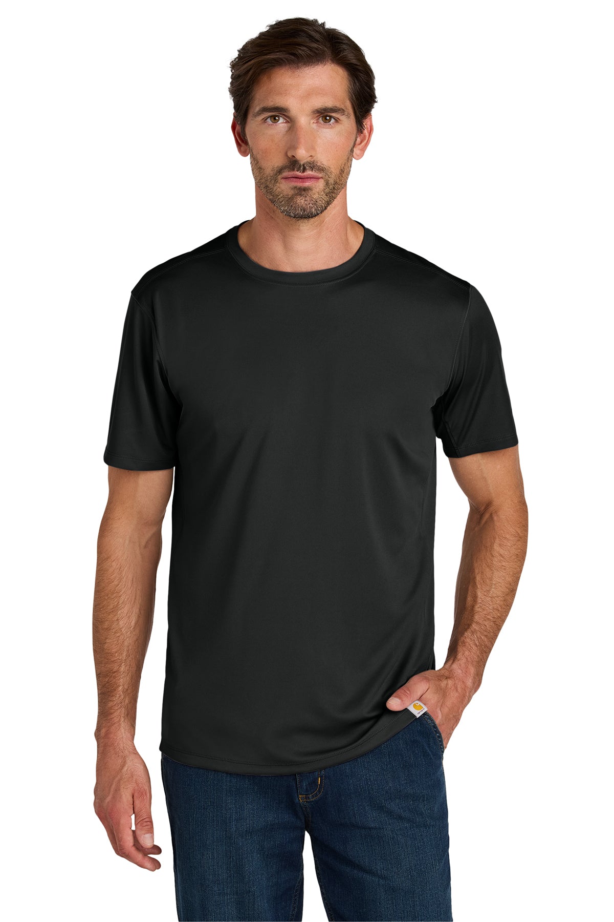 KOMATSU Carhartt Force® Sun Defender™ Short Sleeve T-Shirt - Black