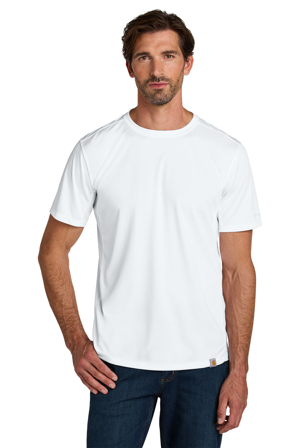 KOMATSU Carhartt Force® Sun Defender™ Short Sleeve T-Shirt - White