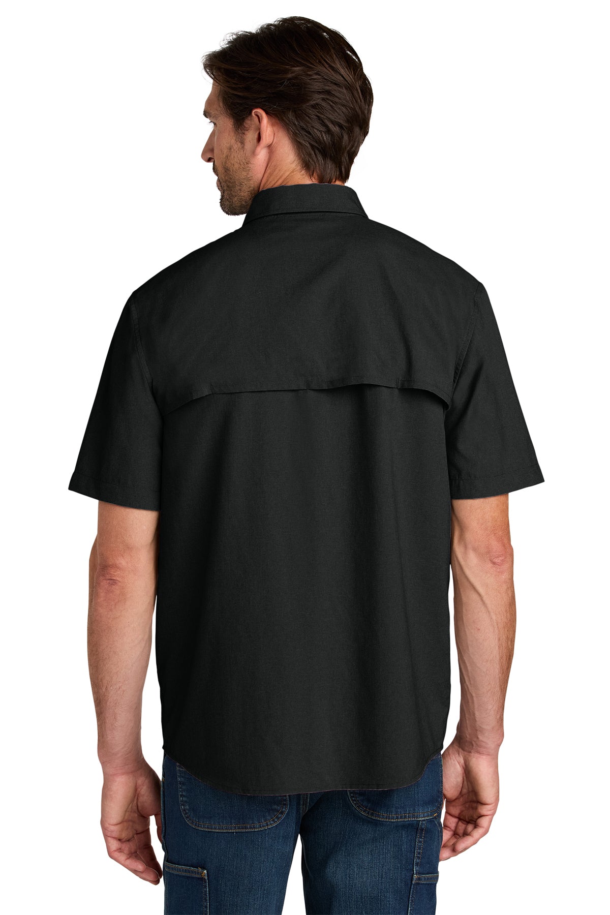KOMATSU Carhartt Force® Sun Defender™ Short Sleeve Shirt - Black