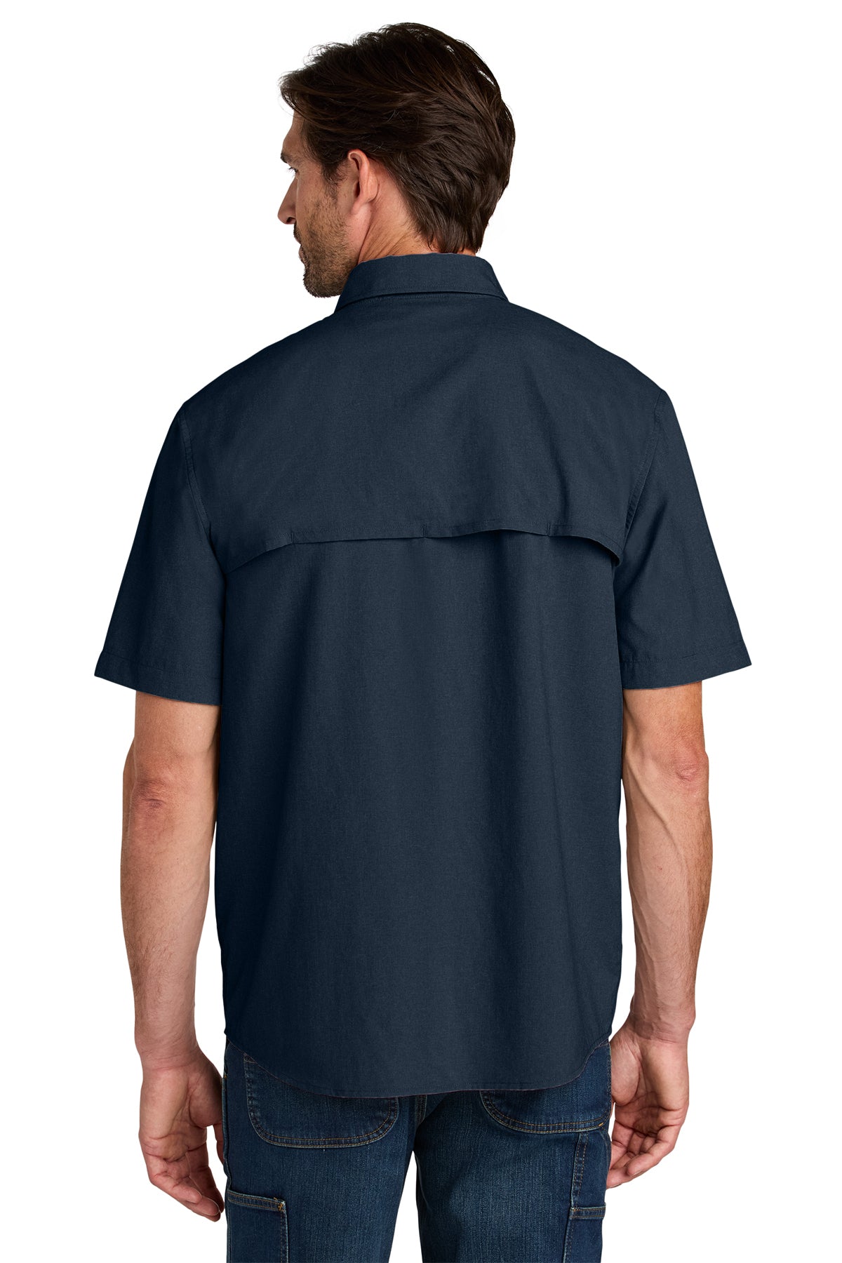 KOMATSU Carhartt Force® Sun Defender™ Short Sleeve Shirt - Navy