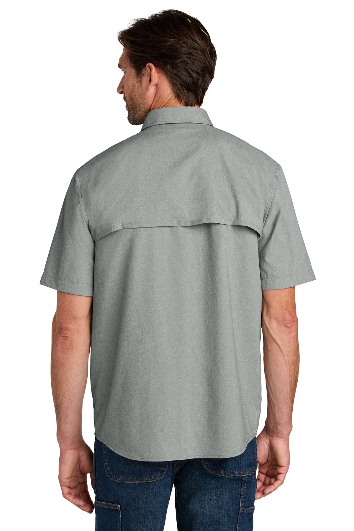 KOMATSU Carhartt Force® Sun Defender™ Short Sleeve Shirt - Steel
