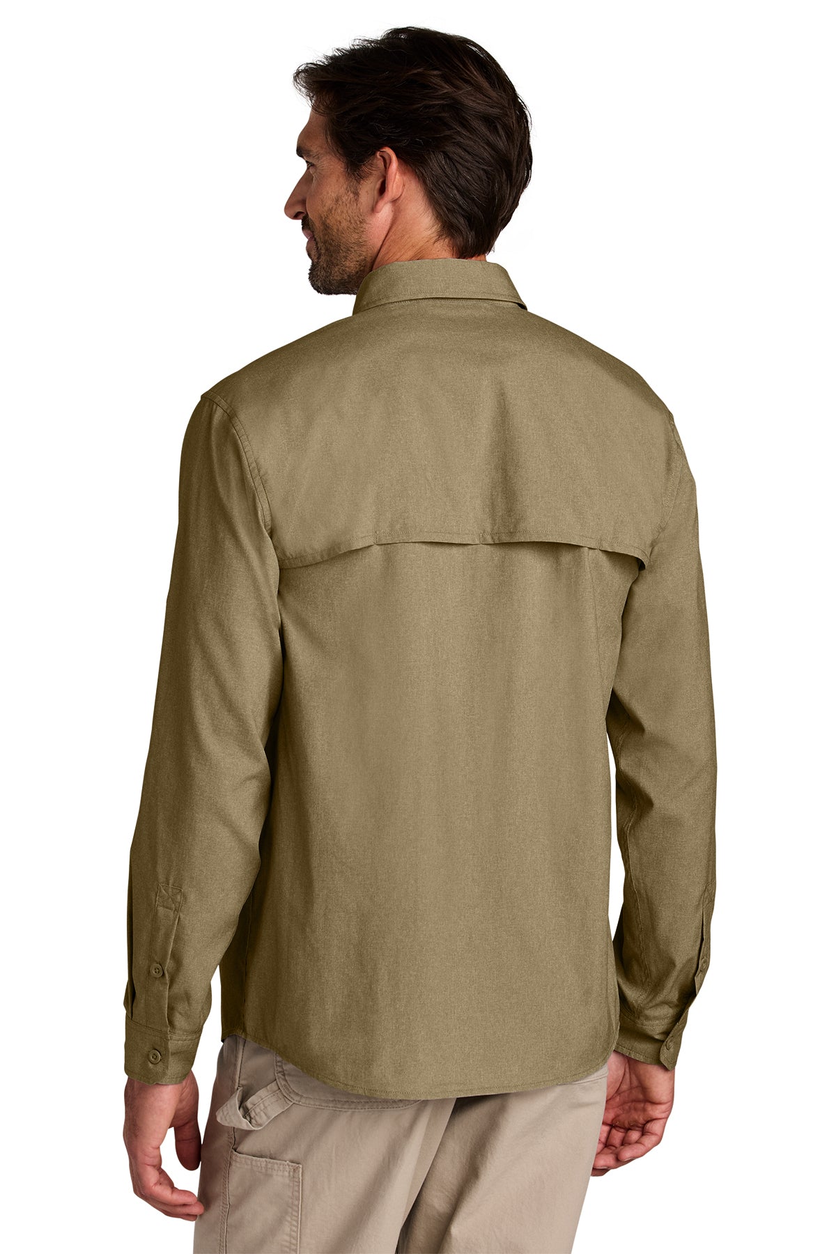KOMATSU Carhartt Force® Sun Defender™ Long Sleeve Shirt - Dark Khaki