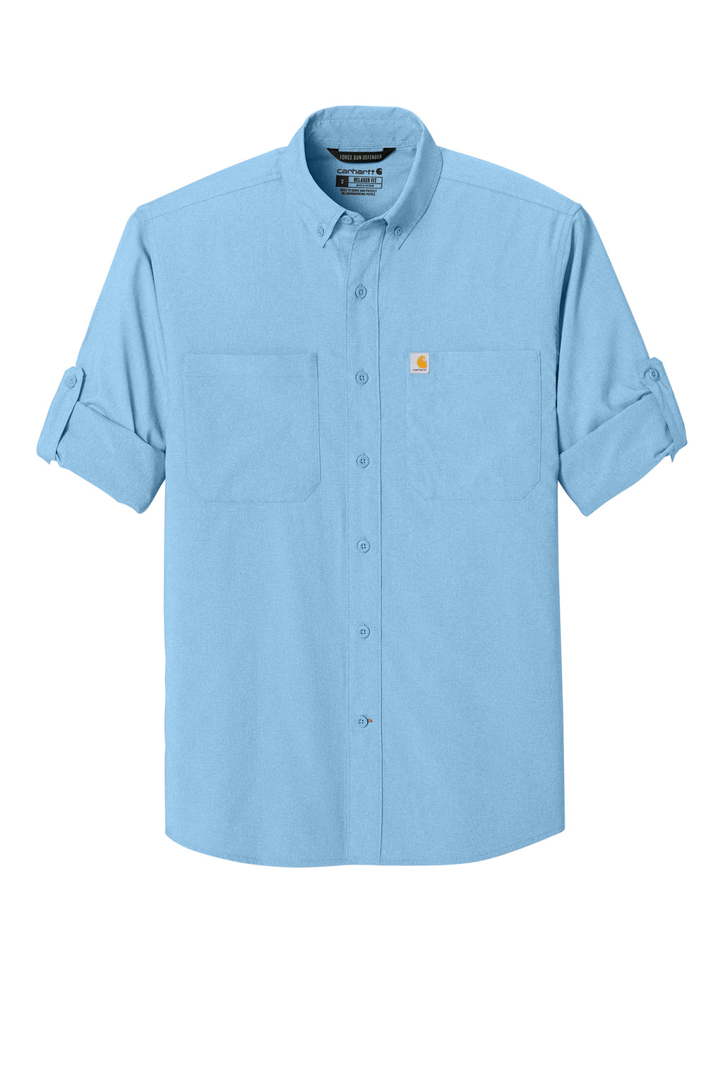 KOMATSU Carhartt Force® Sun Defender™ Long Sleeve Shirt - Fresh Water Blue