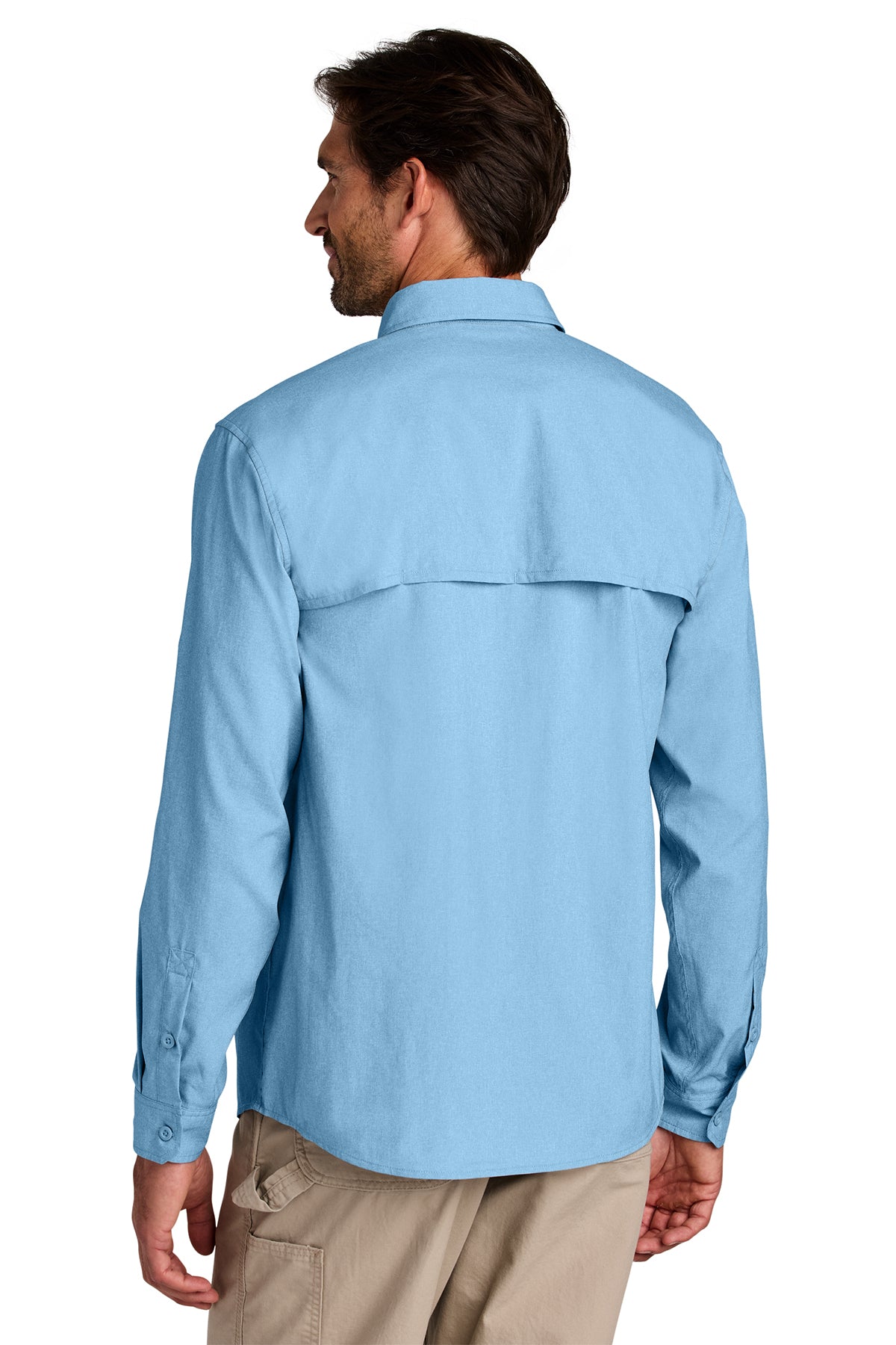 KOMATSU Carhartt Force® Sun Defender™ Long Sleeve Shirt - Fresh Water Blue
