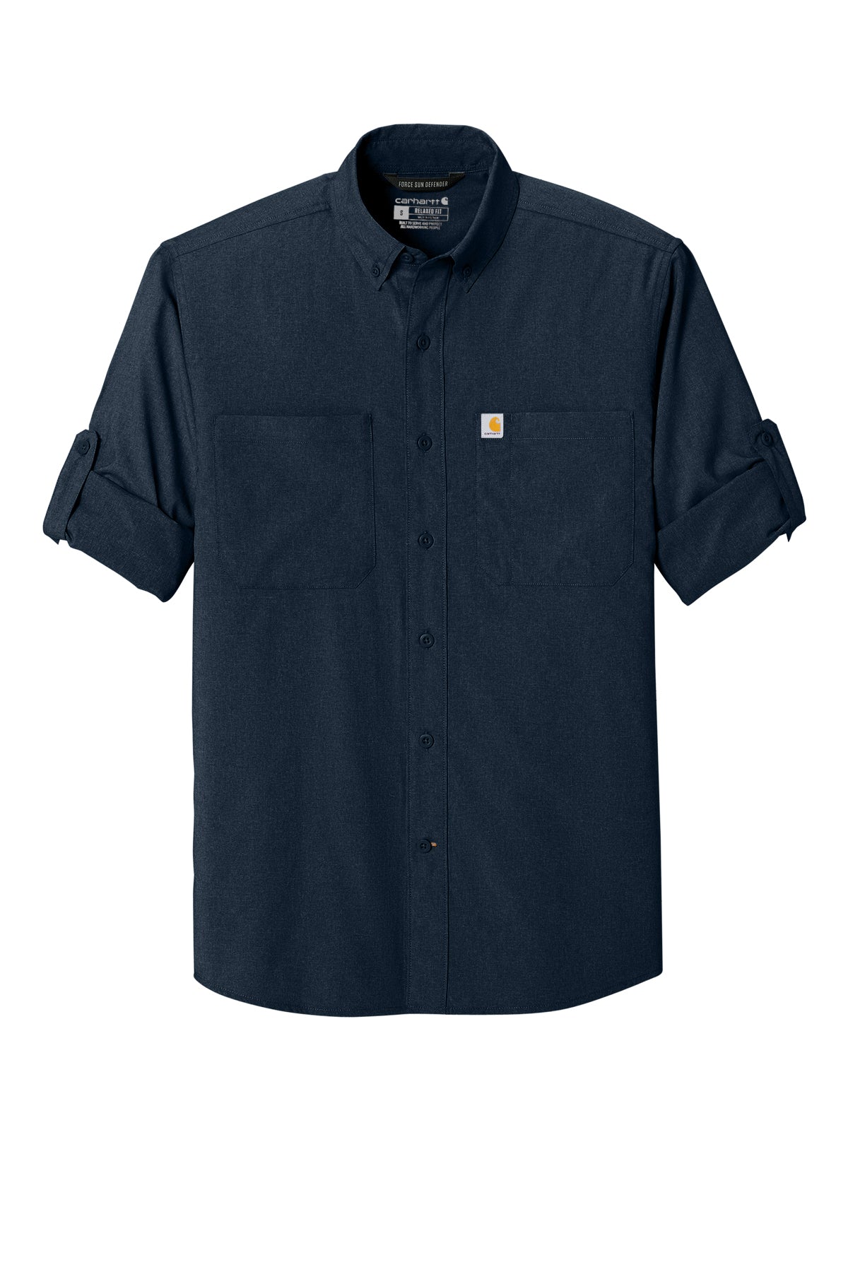 KOMATSU Carhartt Force® Sun Defender™ Long Sleeve Shirt - Navy