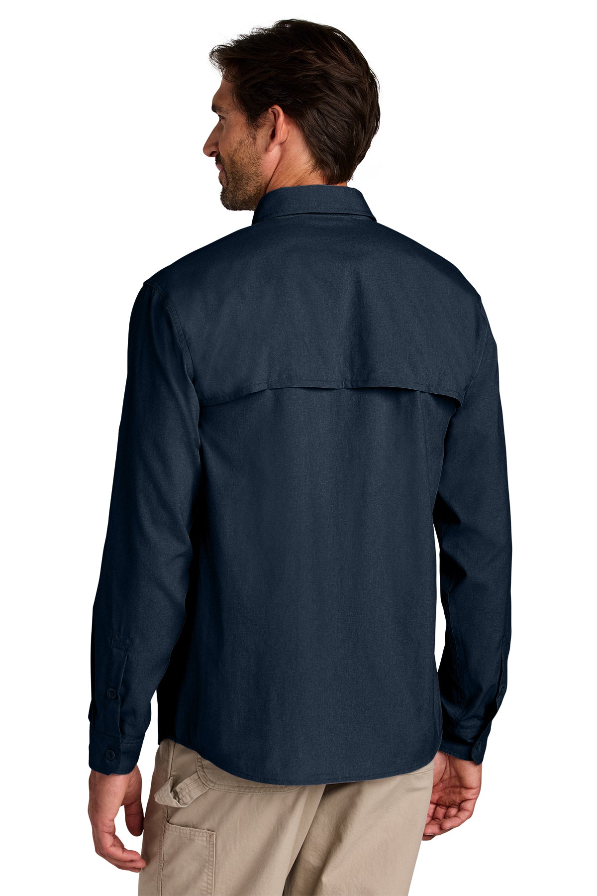 KOMATSU Carhartt Force® Sun Defender™ Long Sleeve Shirt - Navy