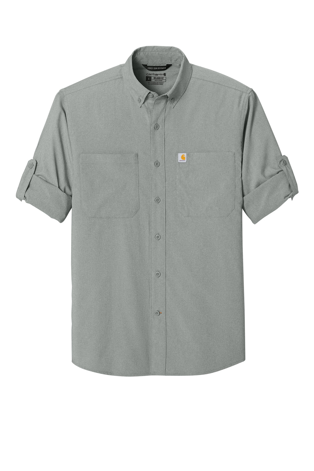 KOMATSU Carhartt Force® Sun Defender™ Long Sleeve Shirt - Steel