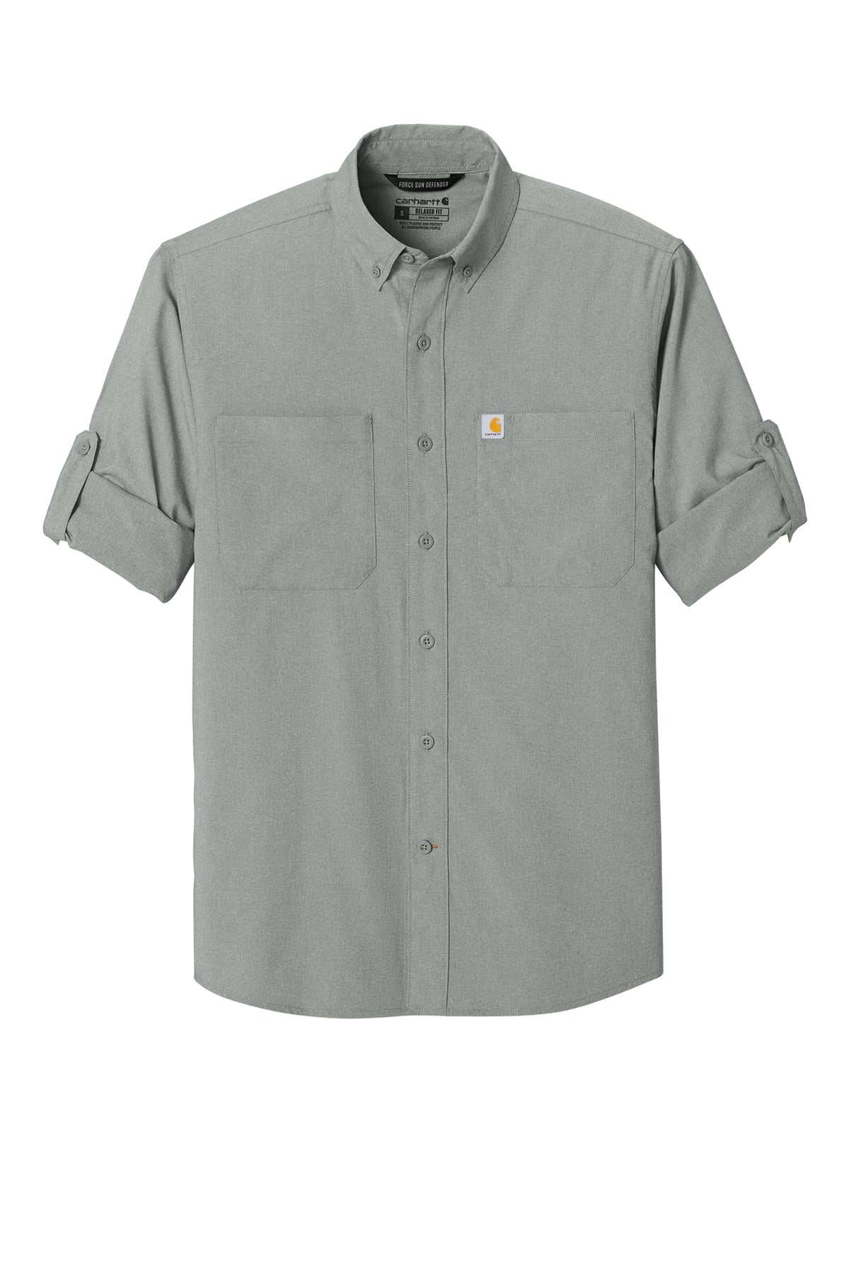 KOMATSU Carhartt Force® Sun Defender™ Long Sleeve Shirt - Steel