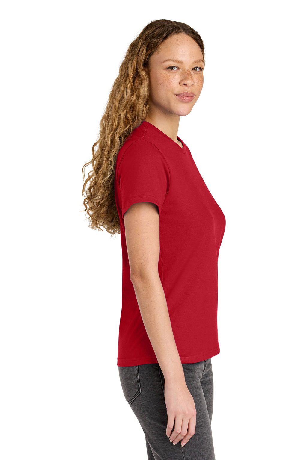 KOMATSU RED Gildan Softstyle® Women's Midweight Tee - Red