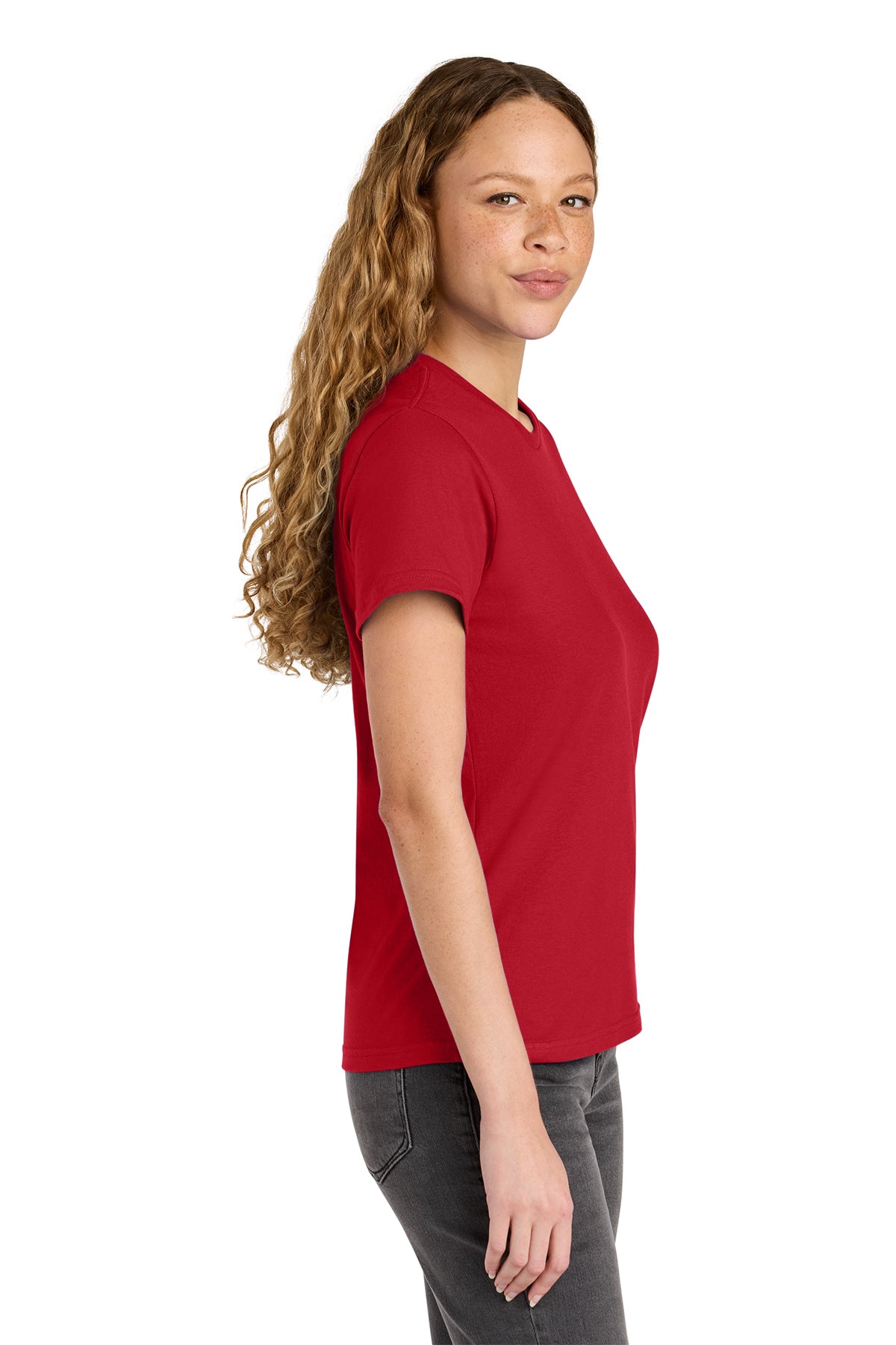 KOMATSU RED Gildan Softstyle® Women's Midweight Tee - Red