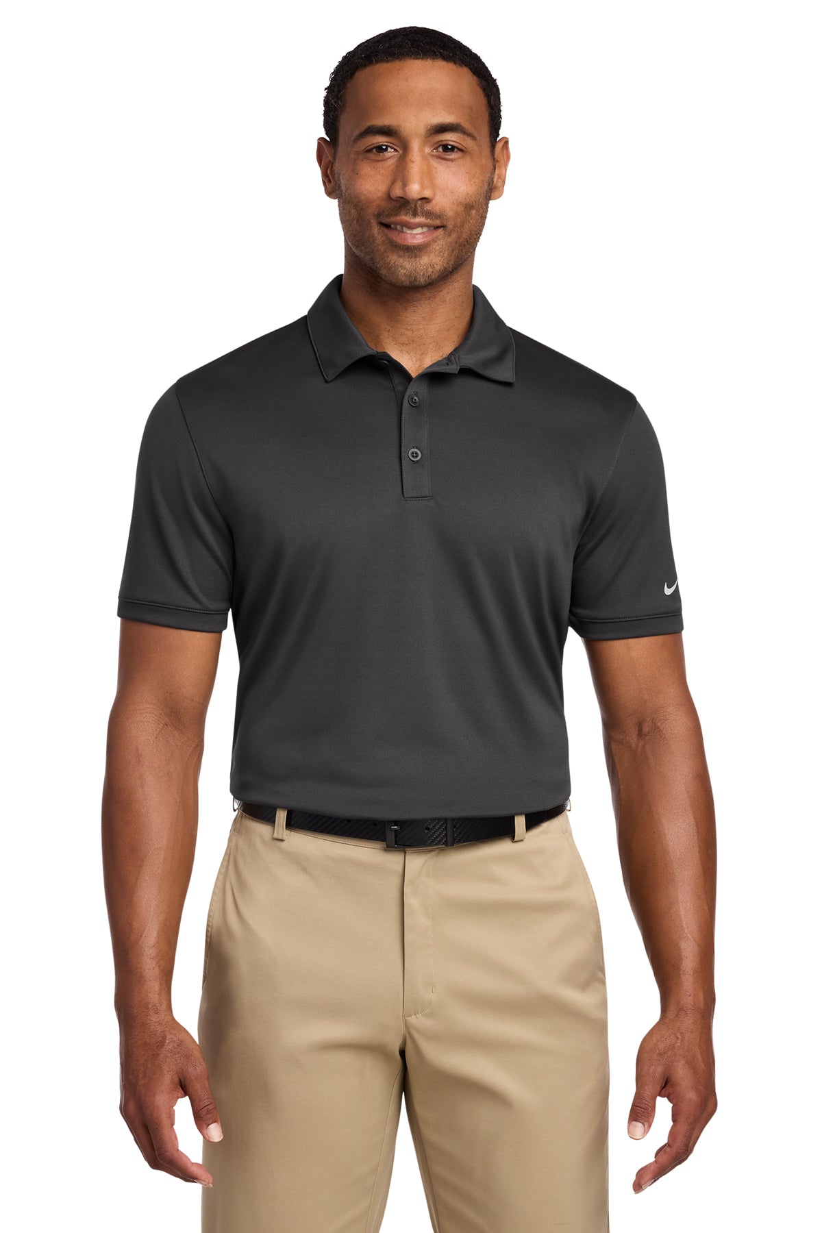 KOMATSU Nike Dri-FIT Players Modern Fit Polo - Anthracite