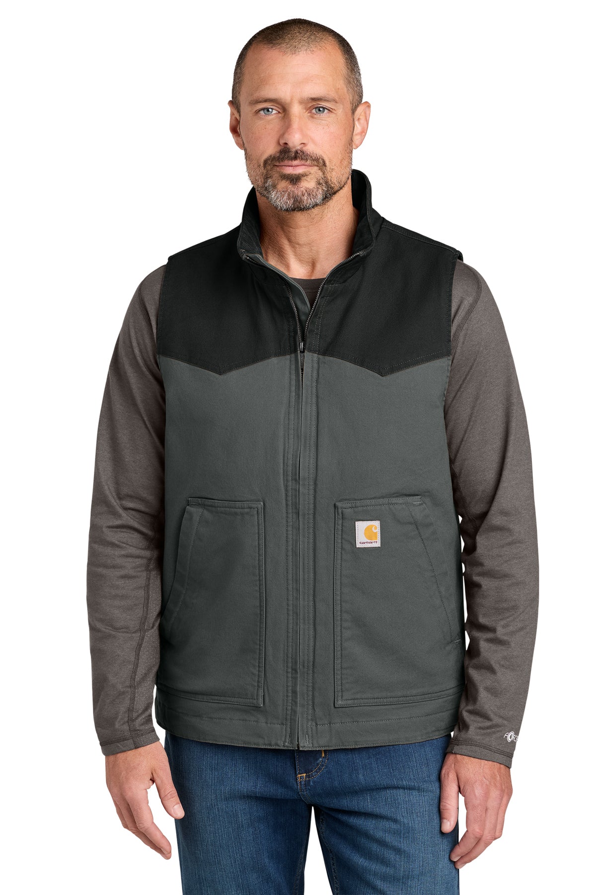 KOMATSU Carhartt® Montana Rugged Flex® Duck Vest - Black/Shadow Grey (COMING SOON!)