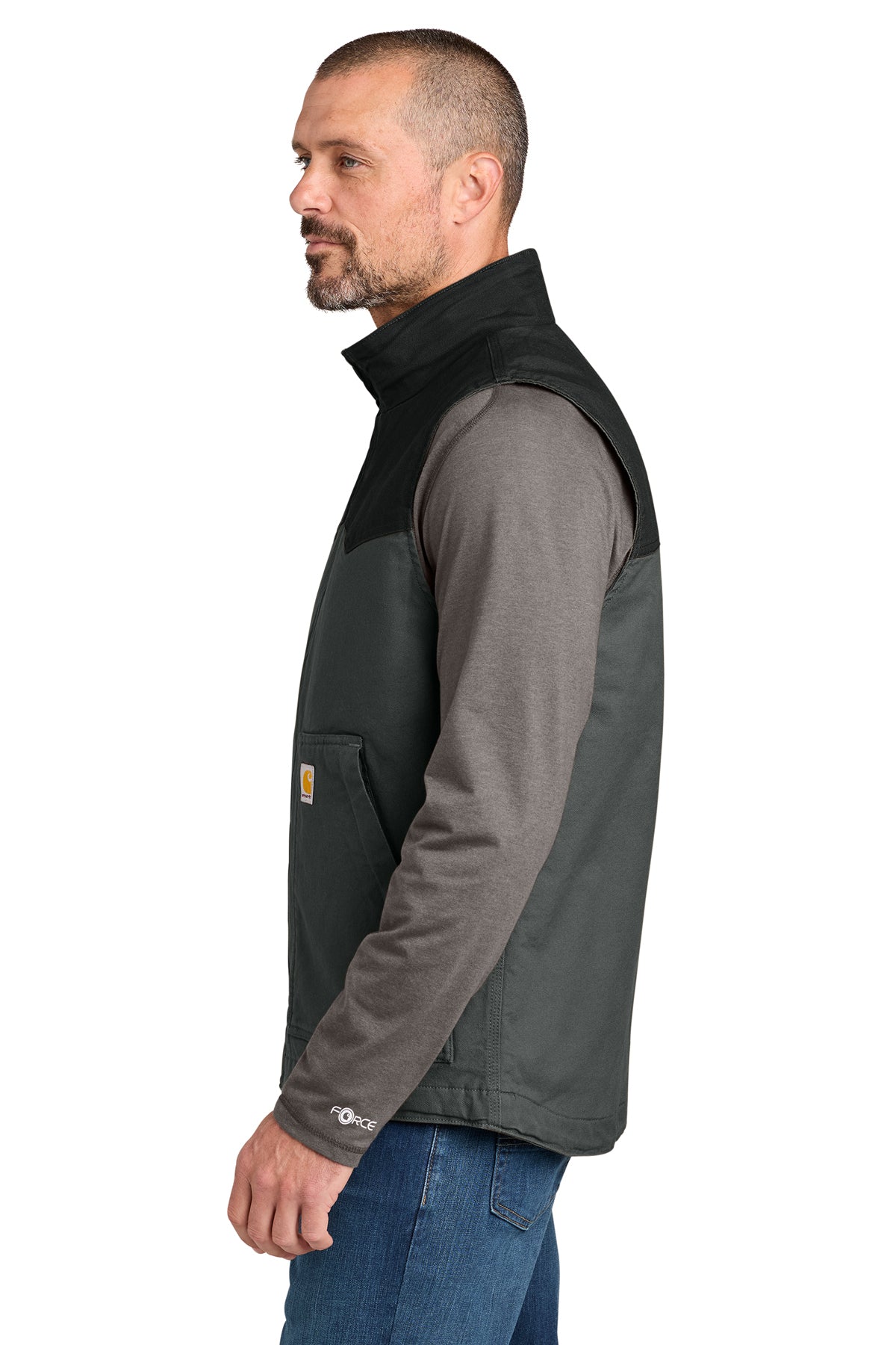 KOMATSU Carhartt® Montana Rugged Flex® Duck Vest - Black/Shadow Grey (COMING SOON!)