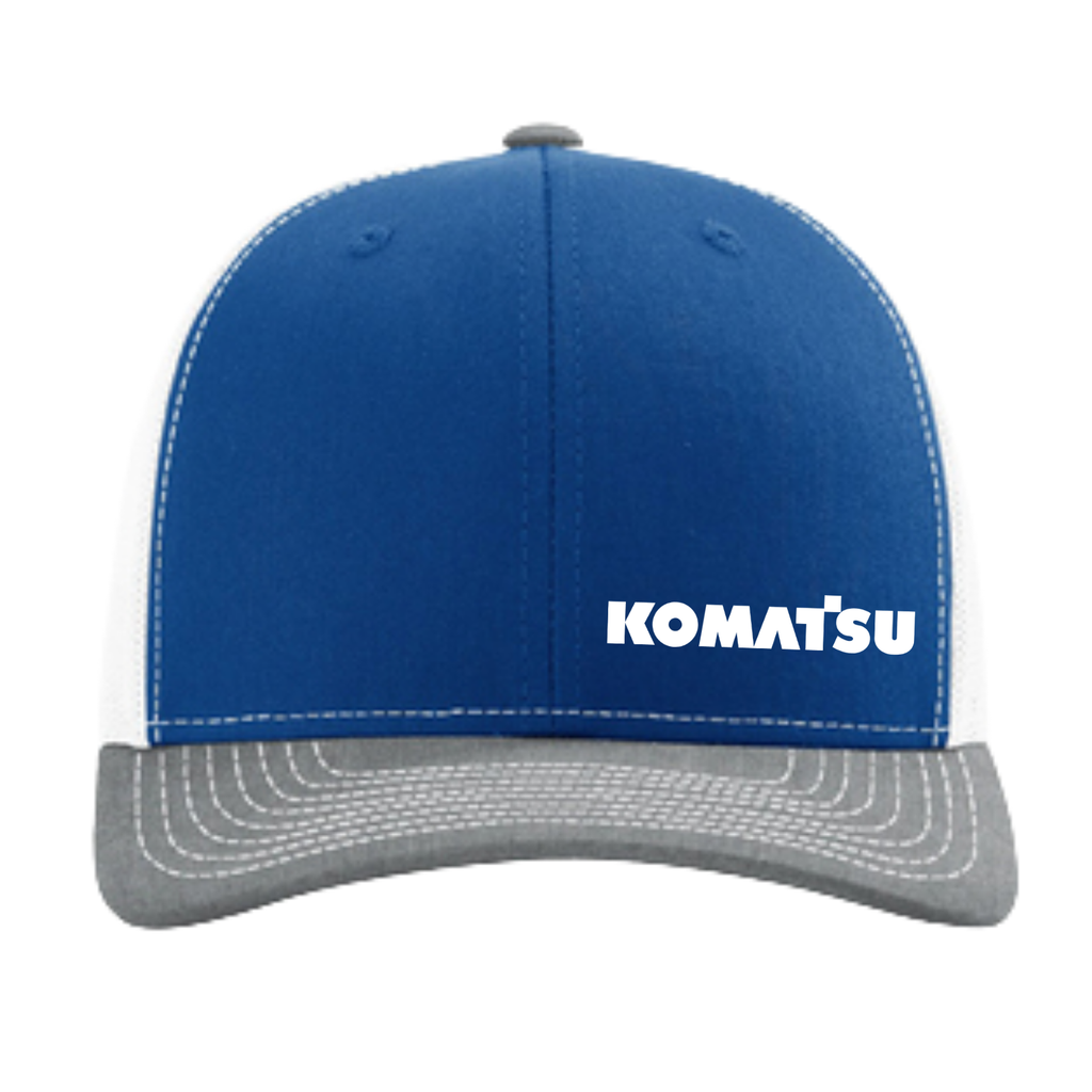 KOMATSU Richardson Trucker Cap - Royal/Grey/White