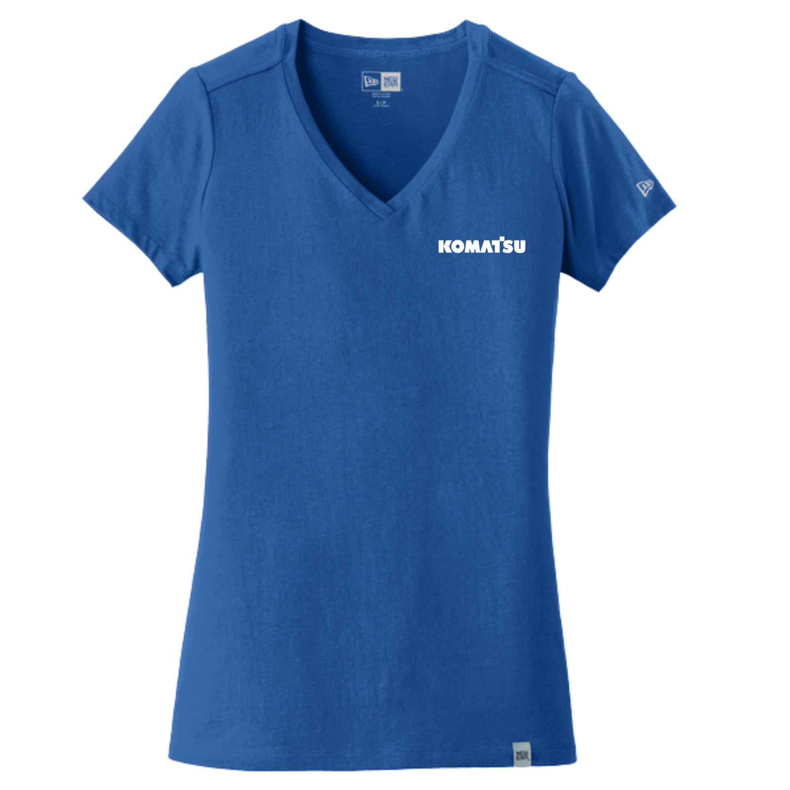 KOMATSU New Era® Women's Heritage Blend V-Neck Tee - Royal
