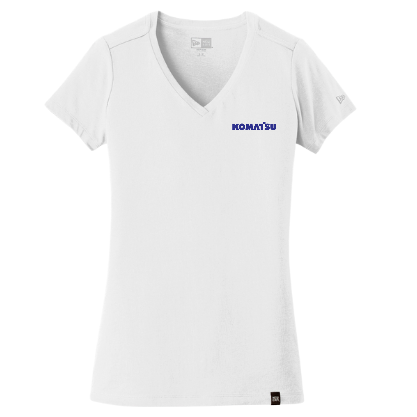 KOMATSU New Era® Women's Heritage Blend V-Neck Tee - White