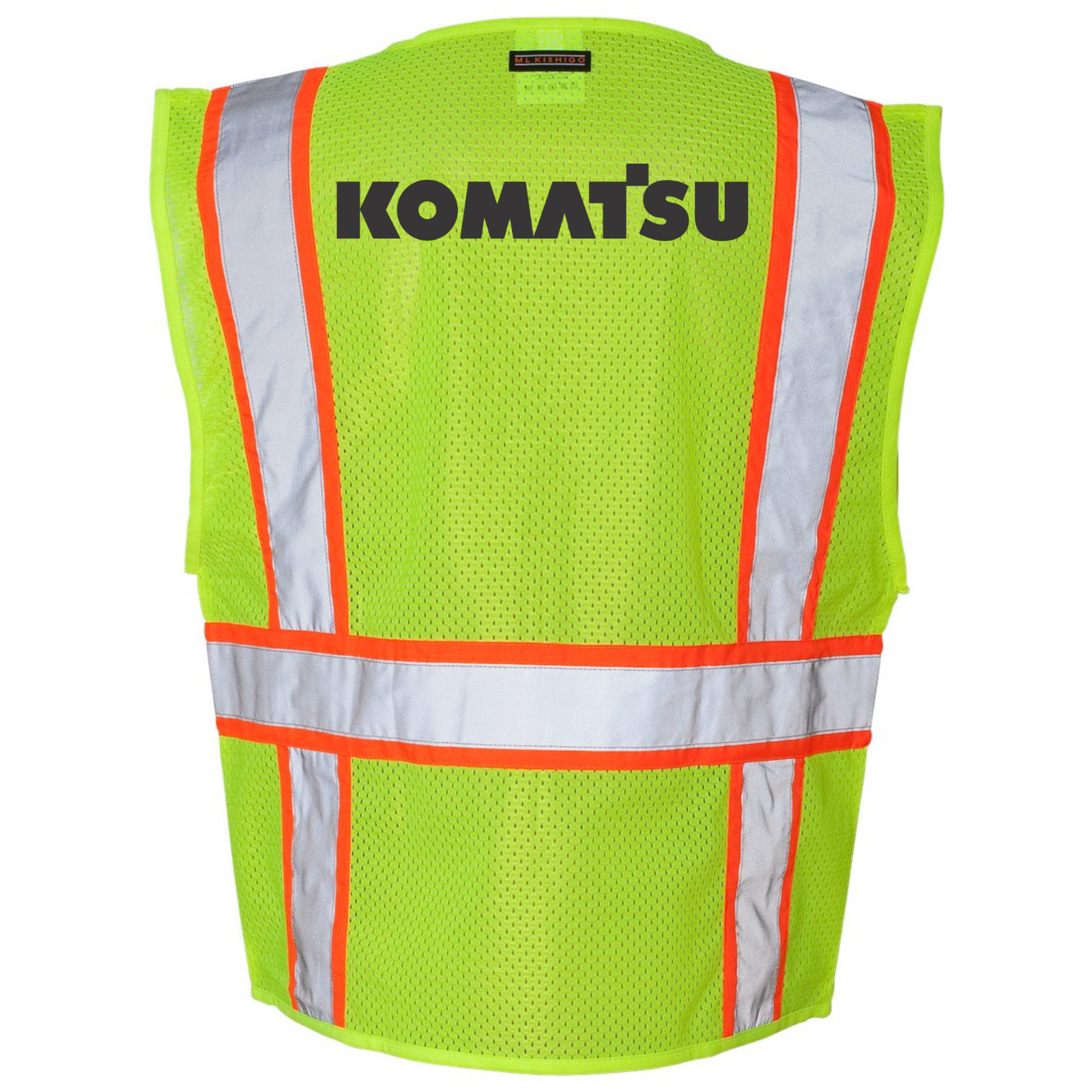 KOMATSU Unisex Ultra-Cool™ Solid Front Vest with Mesh Back - Lime