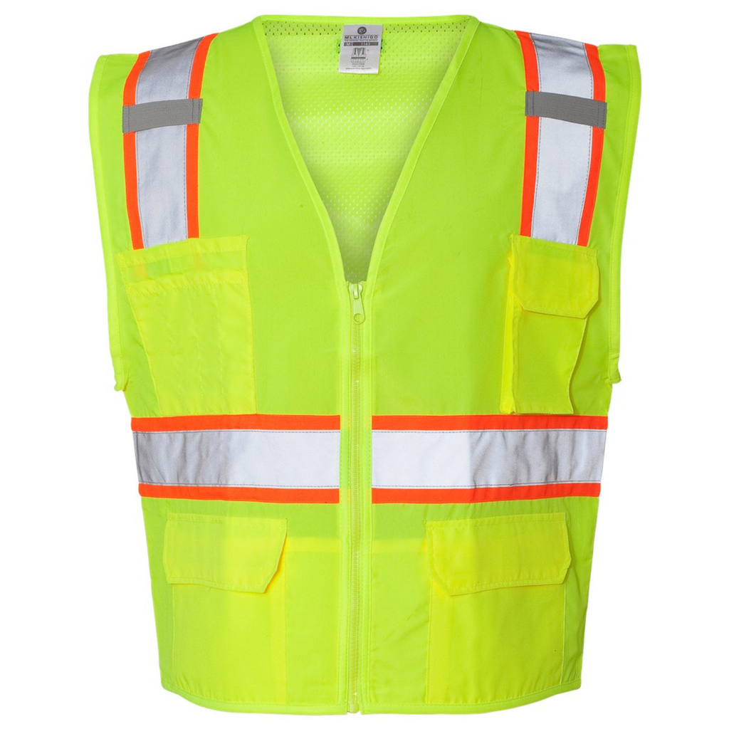 KOMATSU Unisex Ultra-Cool™ Solid Front Vest with Mesh Back - Lime
