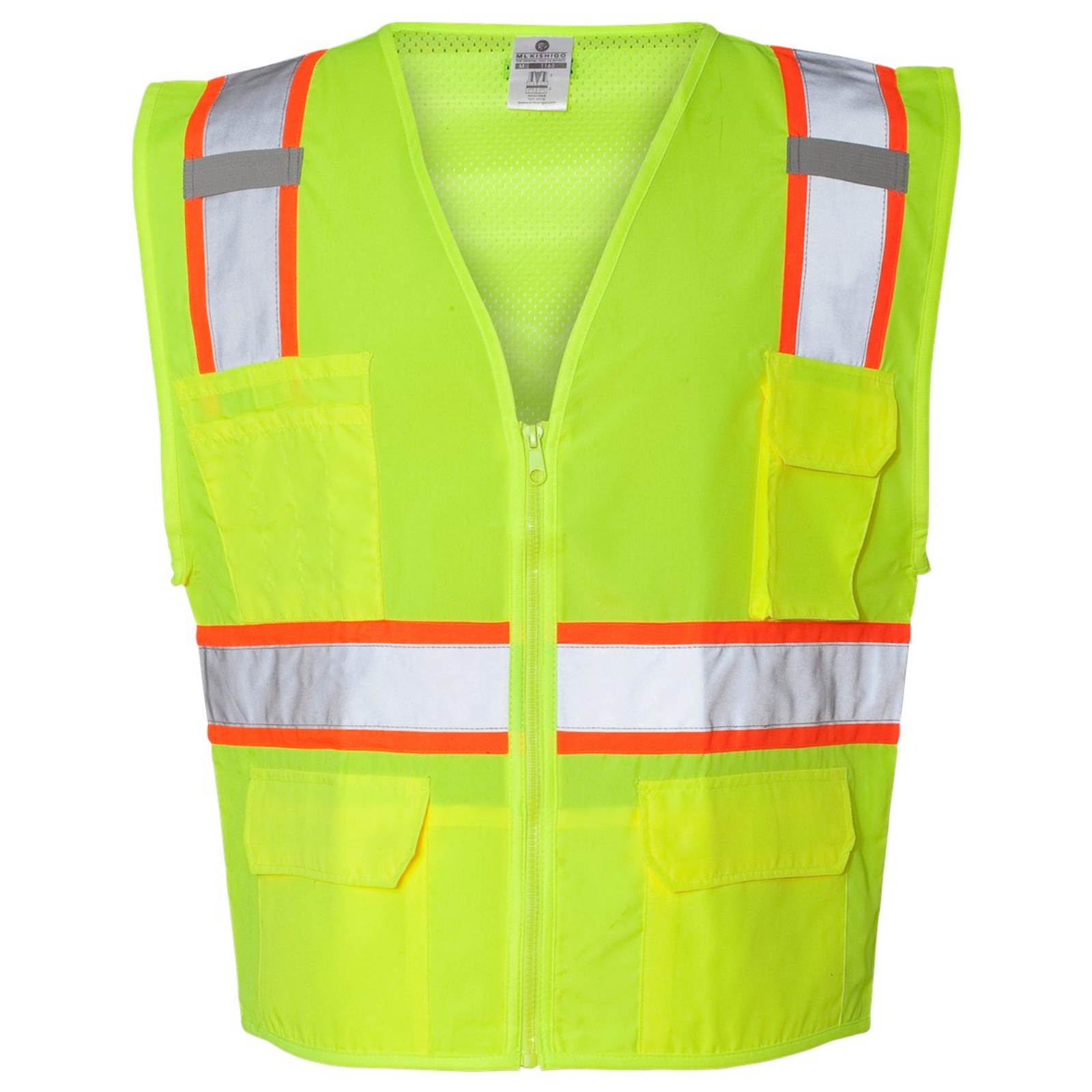 KOMATSU Unisex Ultra-Cool™ Solid Front Vest with Mesh Back - Lime