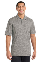 KOMATSU Sport-Tek® PosiCharge® Electric Heather Polo - Black
