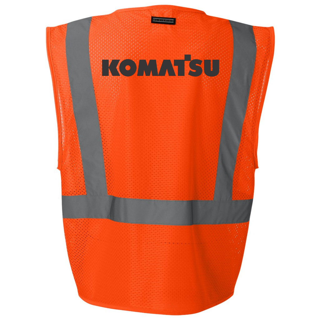 KOMATSU Unisex Ultra-Cool™ Mesh Vest with Pockets - Orange
