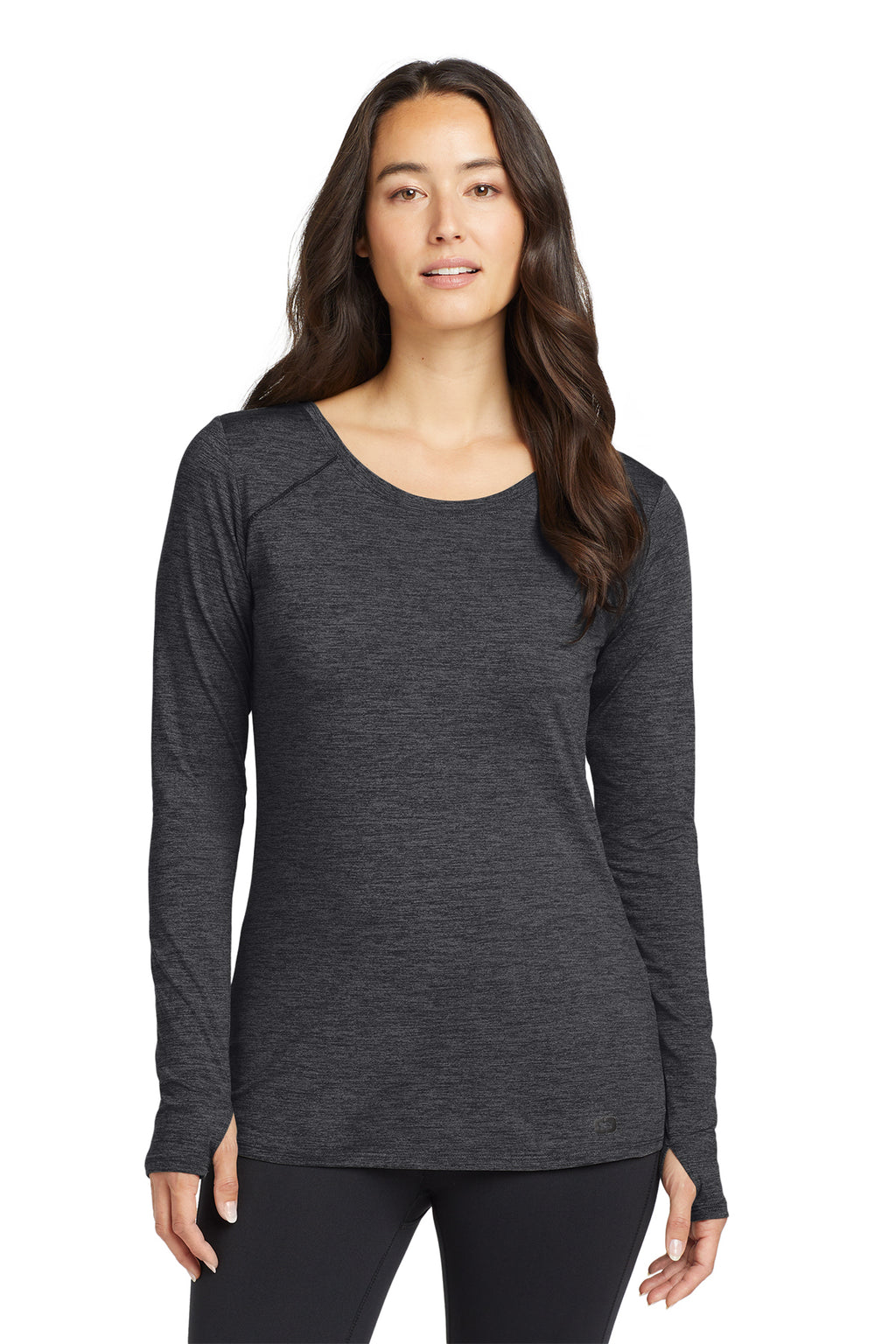 KOMATSU OGIO® Women's Force Long Sleeve Tee - Blacktop Heather