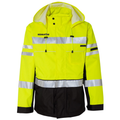 KOMATSU Kishigo Unisex Premium Black Series® 2-In-1 Jacket - Lime